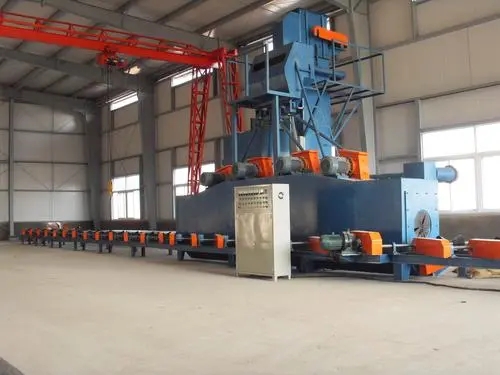 宿州管道外壁自动通过式喷砂机提升管道外壁质量