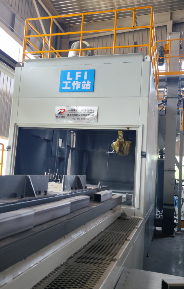 宿州无尘环保自动喷砂机，车间更安全更规范