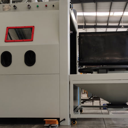 宿州无尘喷砂机半自动模具喷砂机